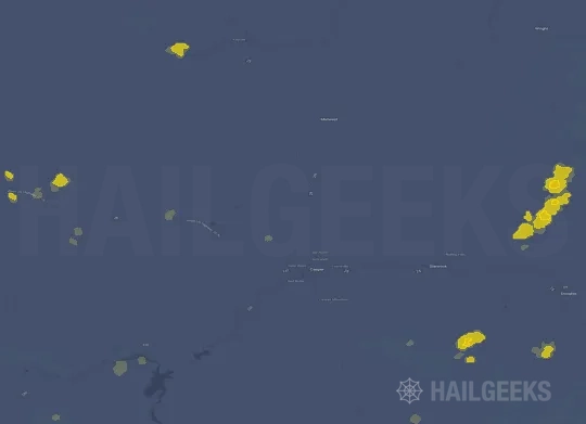 Hail map for Casper, WY
