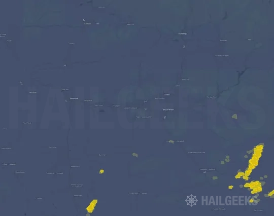 Hail map for Farmington, NM