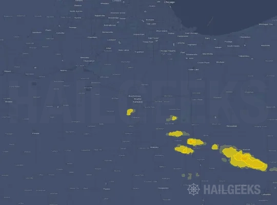 Hail map for Kankakee, IL