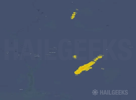 Hail map for Rock Springs, WY