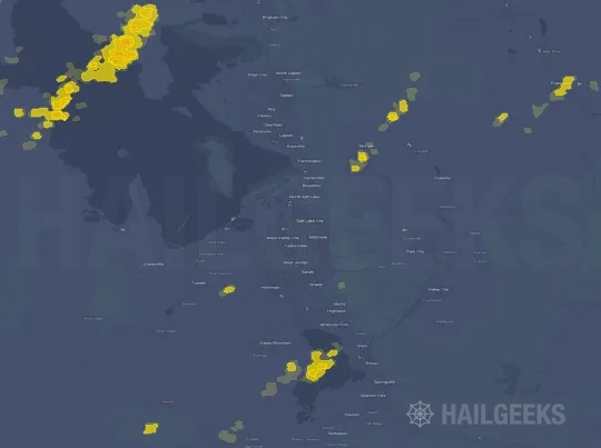 Hail map for Salt Lake City, UT