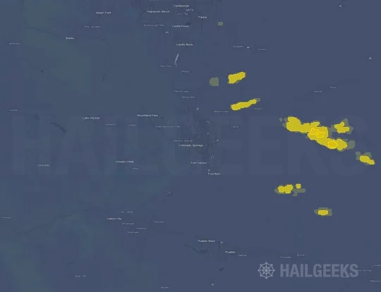 Hail map for Colorado Springs, CO
