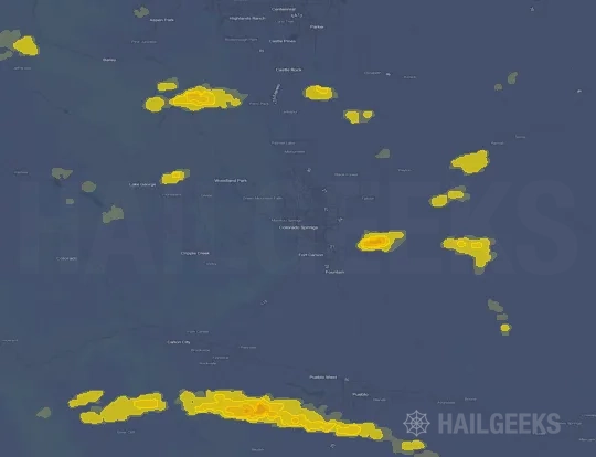 Hail map for Colorado Springs, CO