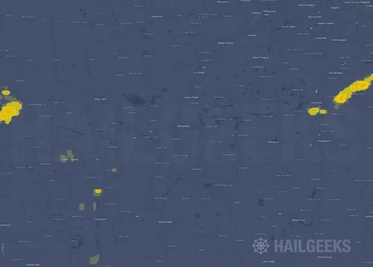 Hail map for Mankato, MN