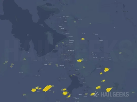 Hail map for Salt Lake City, UT