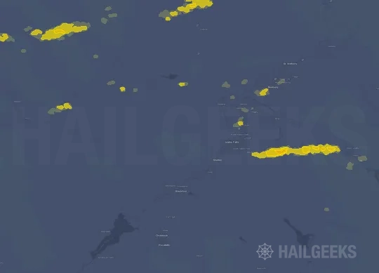 Hail map for Idaho Falls, ID