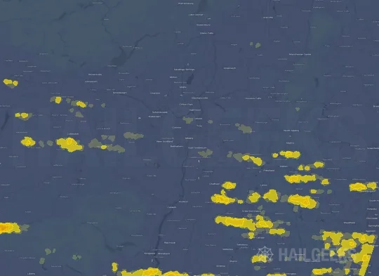 Hail map for Albany, NY