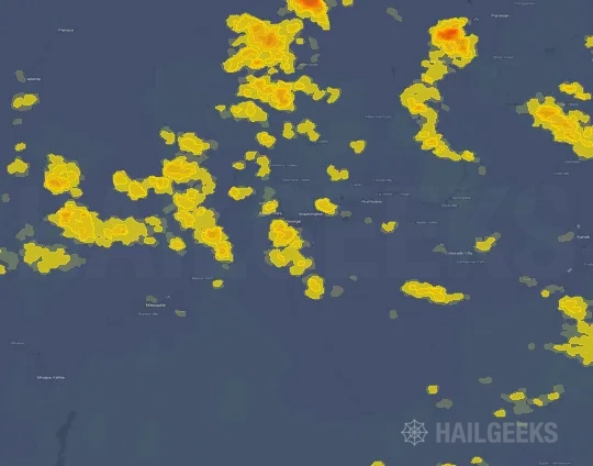 Hail map for Saint George, UT