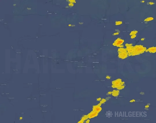 Hail map for Farmington, NM