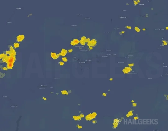 Hail map for Saint George, UT
