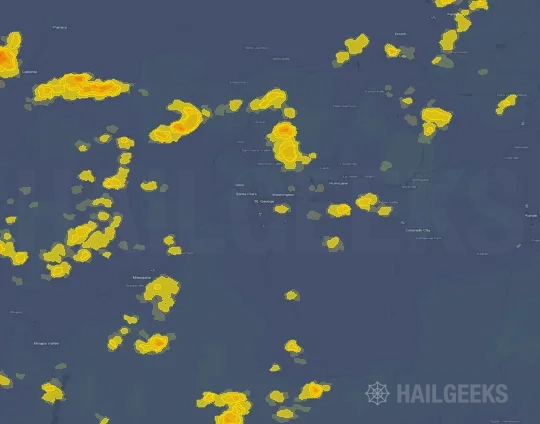 Hail map for Saint George, UT