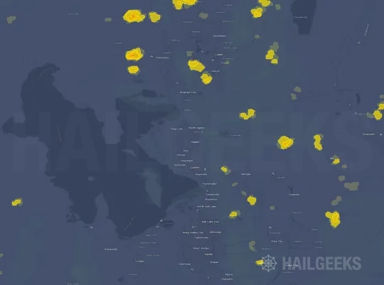 Hail map for Ogden, UT