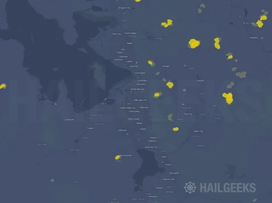 Hail map for Salt Lake City, UT