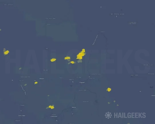Hail map for Flagstaff, AZ