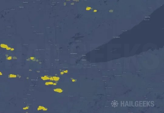 Hail map for Duluth, MN