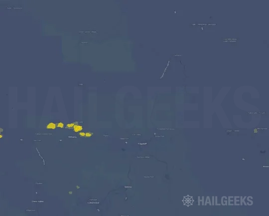 Hail map for Flagstaff, AZ