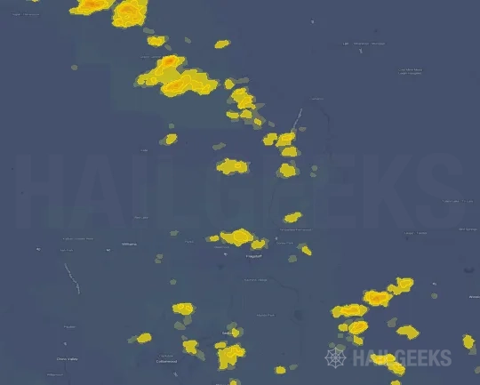 Hail map for Flagstaff, AZ