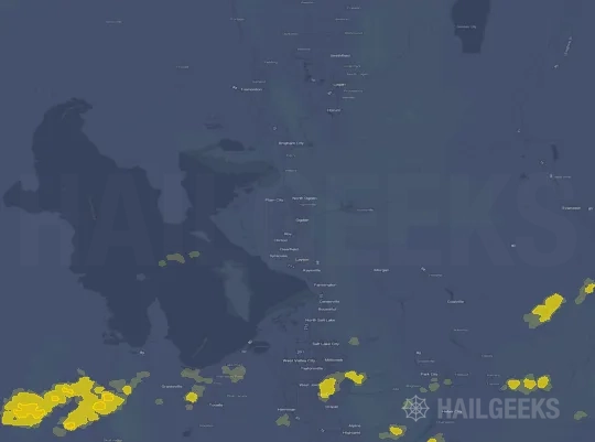 Hail map for Ogden, UT