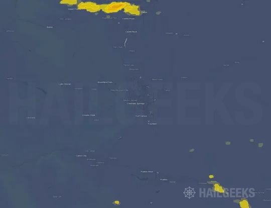 Hail map for Colorado Springs, CO