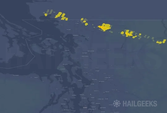 Hail map for Mount Vernon, WA