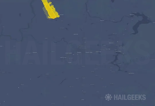 Hail map for Spokane, WA