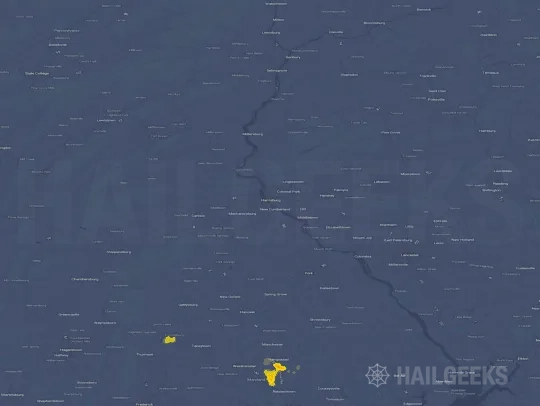 Hail map for Harrisburg, PA