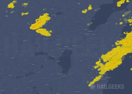 Hail map for Appleton, WI on May 11, 2022