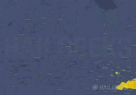 Hail map for St Cloud, MN
