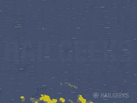 Hail map for Champaign, IL