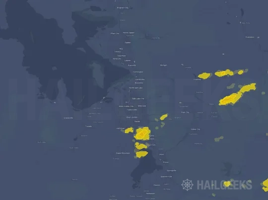 Hail map for Salt Lake City, UT