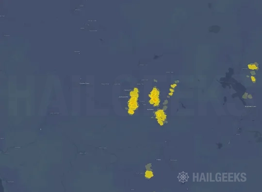 Hail map for Medford, OR