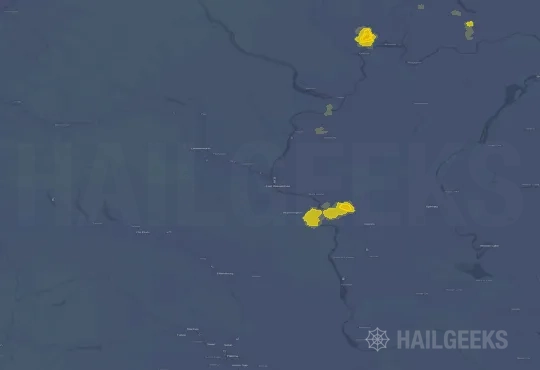 Hail map for Wenatchee, WA