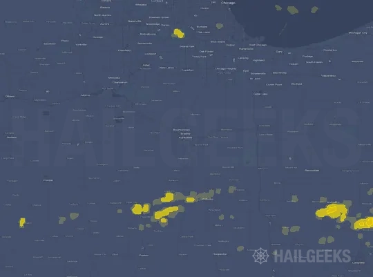Hail map for Kankakee, IL