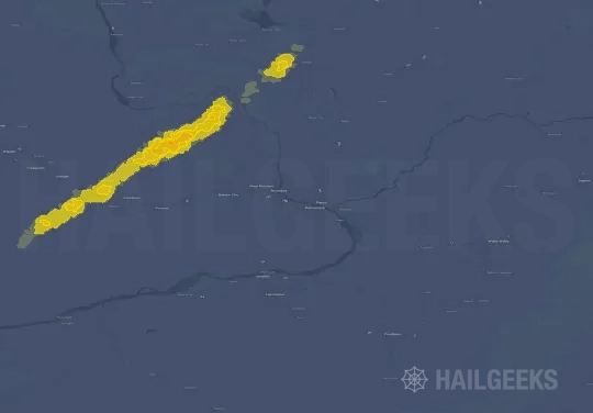 Hail map for Kennewick, WA