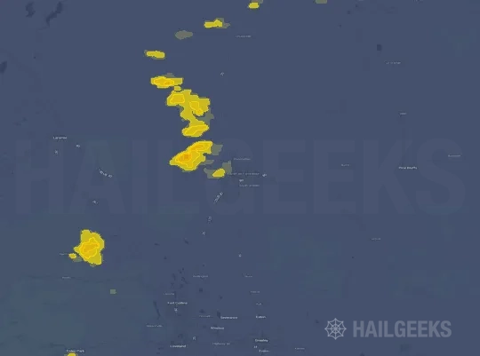 Hail map for Cheyenne, WY