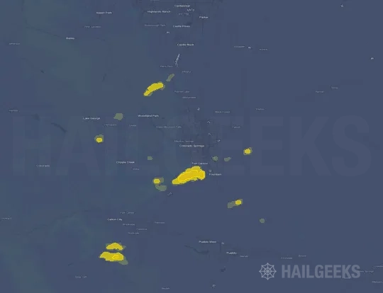 Hail map for Colorado Springs, CO