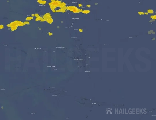 Hail map for Colorado Springs, CO