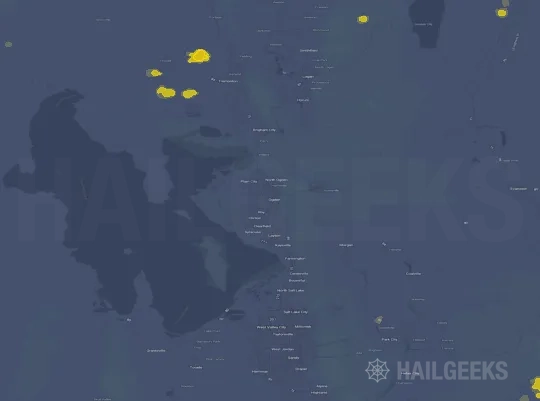 Hail map for Ogden, UT