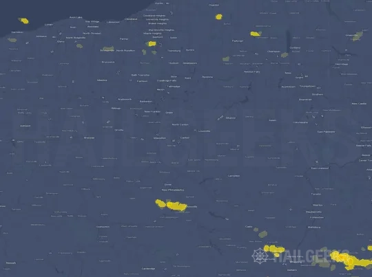 Hail map for Canton, OH