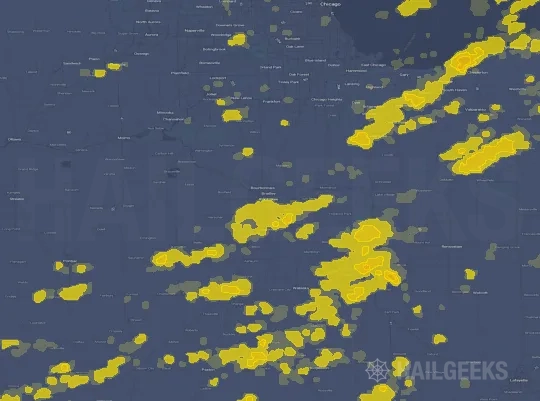 Hail map for Kankakee, IL