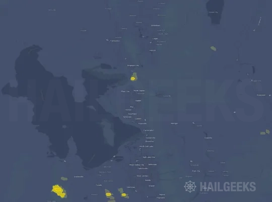 Hail map for Ogden, UT