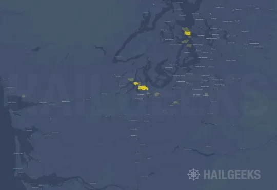 Hail map for Olympia, WA