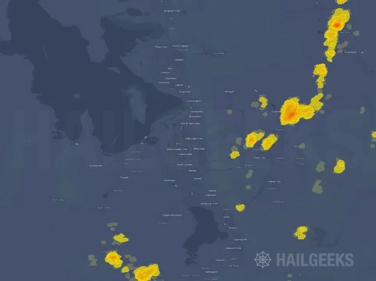 Hail map for Salt Lake City, UT