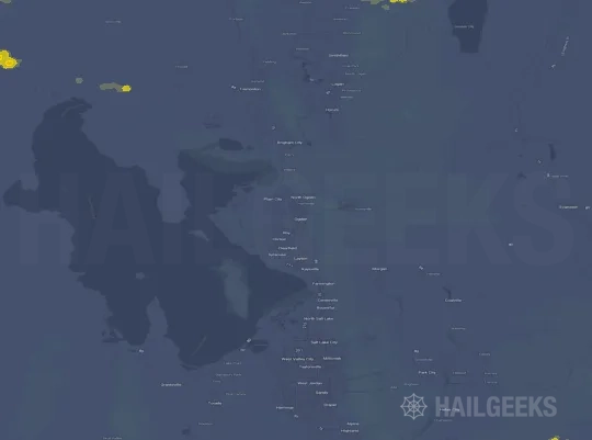 Hail map for Ogden, UT