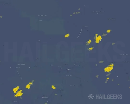 Hail map for Flagstaff, AZ