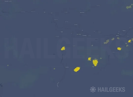 Hail map for Twin Falls, ID