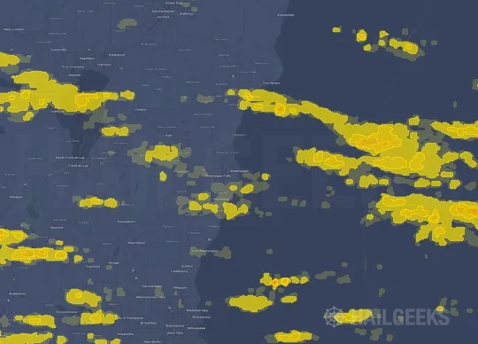 Hail map for Sheboygan, WI