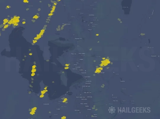 Hail map for Ogden, UT