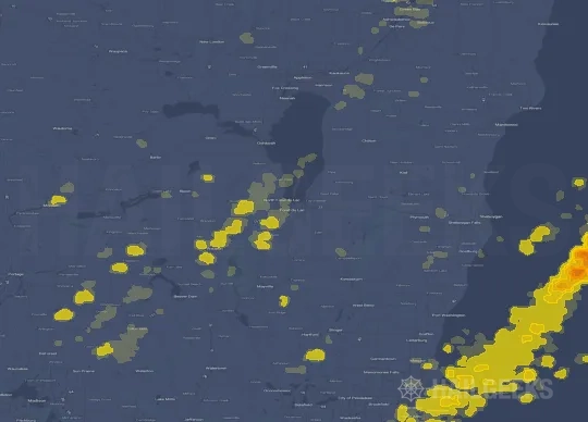 Hail map for Fond du Lac, WI