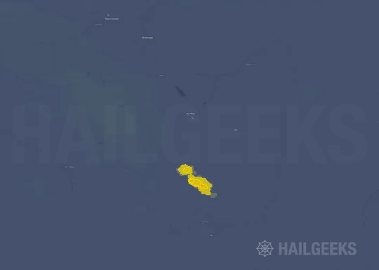 Hail map for Buffalo, WY